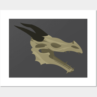 Dragon Skull Posters and Art